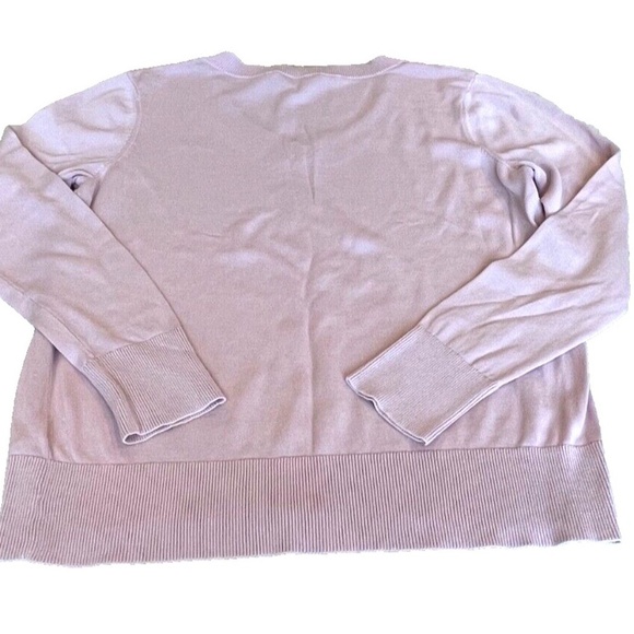 Vineyard Vines Women's Lightweight V-neck Logo Sweater; Pink;‎ Size M - Picture 2 of 4